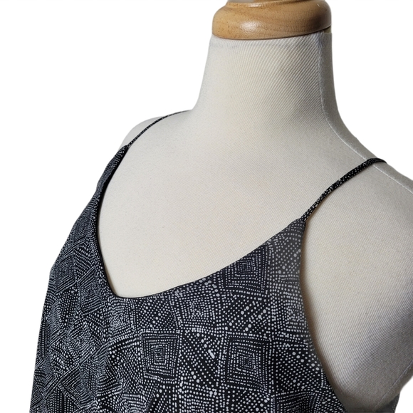 OLD NAVY Dress Maxi Sleeveless V Neck Triangle Dot - Picture 6 of 10